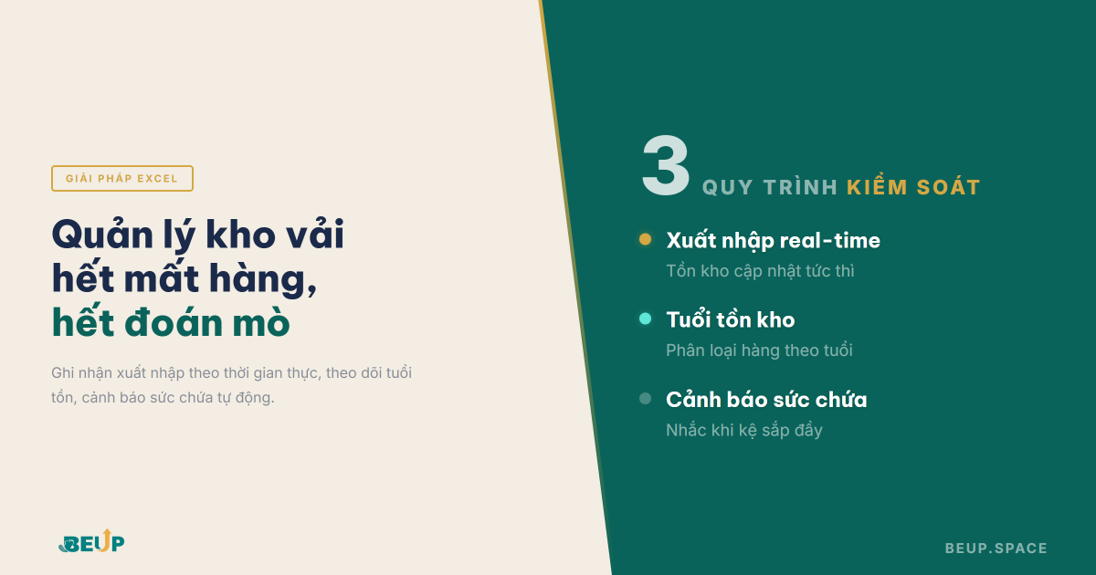 Quan ly kho vai bang Excel