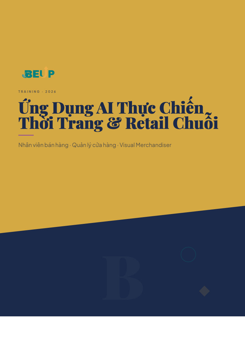 BEUP Cover - Ứng Dụng AI Thực Chiến Thời Trang & Retail Chuỗi