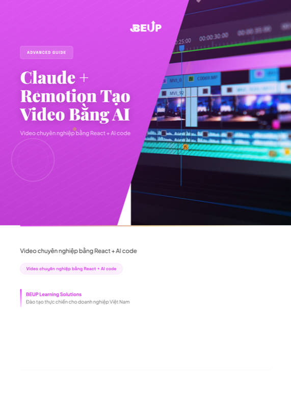 BEUP claude-remotion-video cover