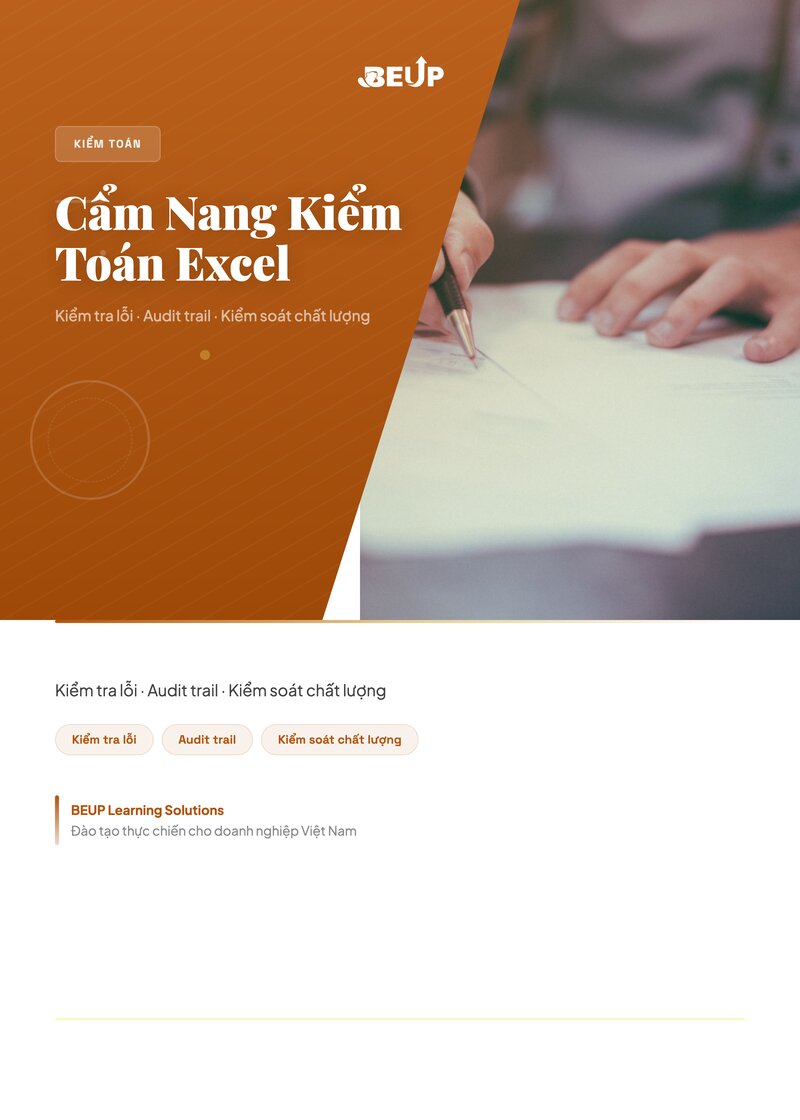 Cẩm Nang Kiểm Toán Excel tài liệu