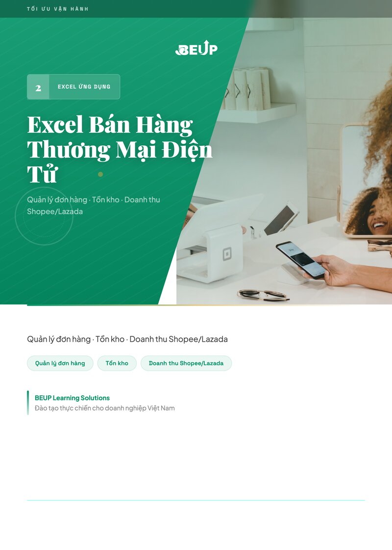 Excel Bán Hàng Ecommerce Thực Chiến tài liệu
