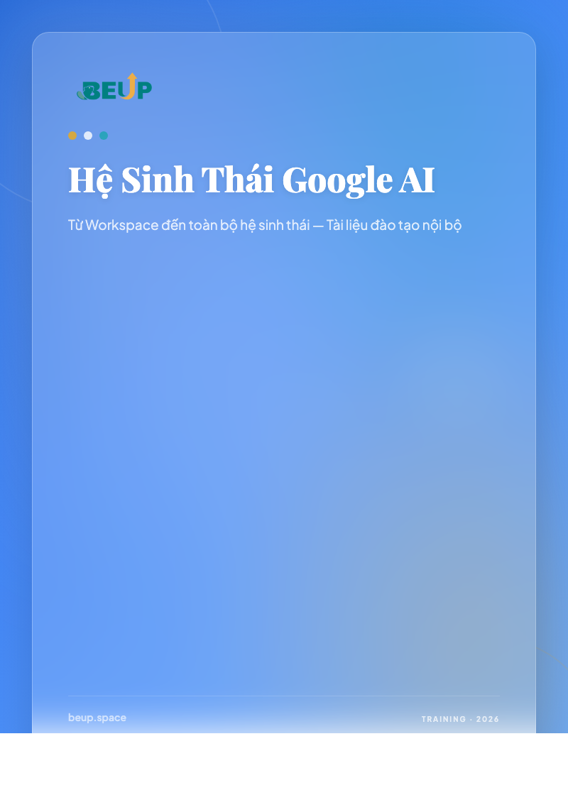 BEUP Cover - Hệ Sinh Thái Google AI