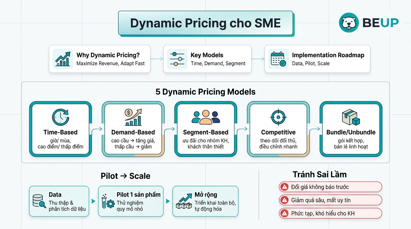 Dynamic pricing cho SME — chiến lược định giá linh hoạt