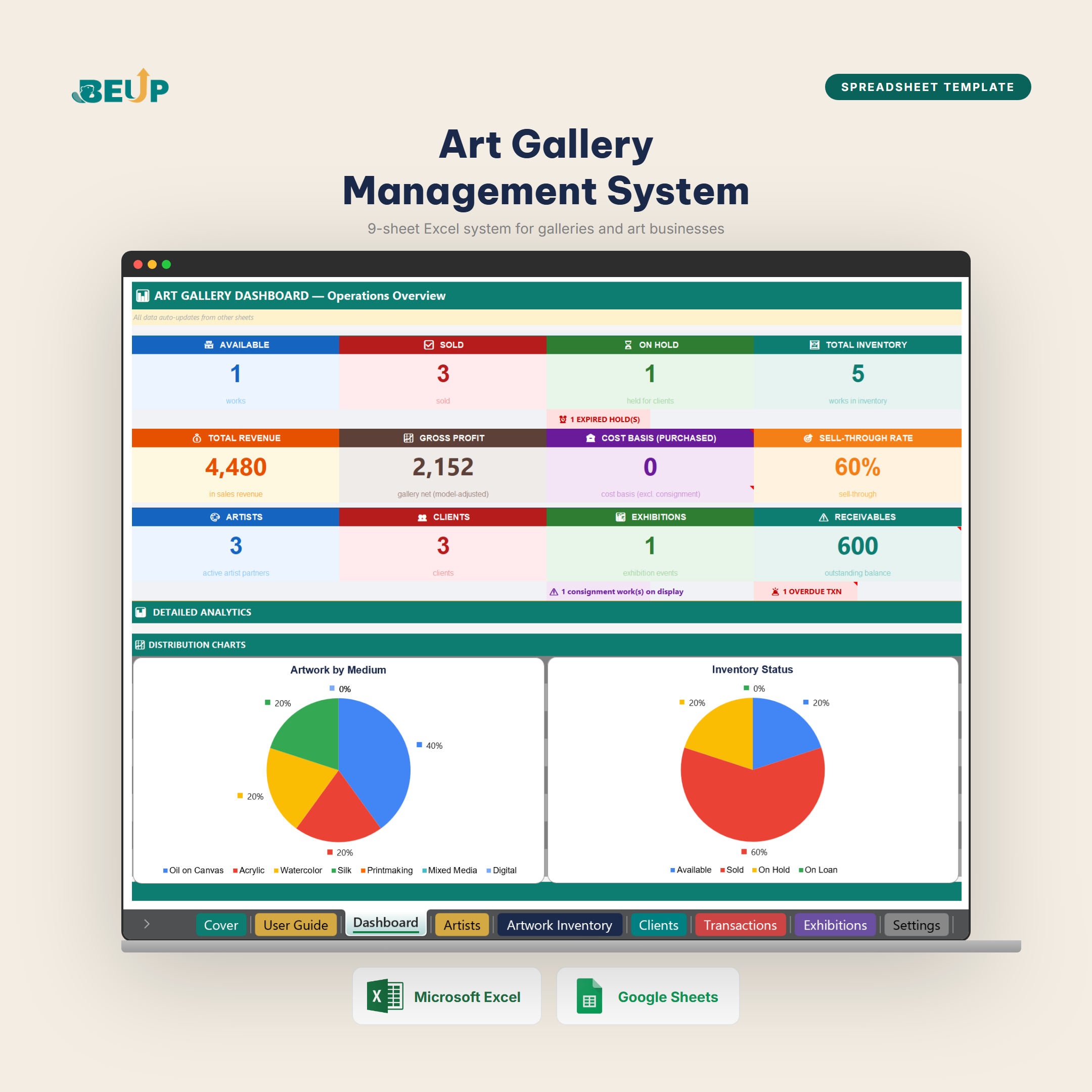 Art Gallery Management listing slide 1 EN