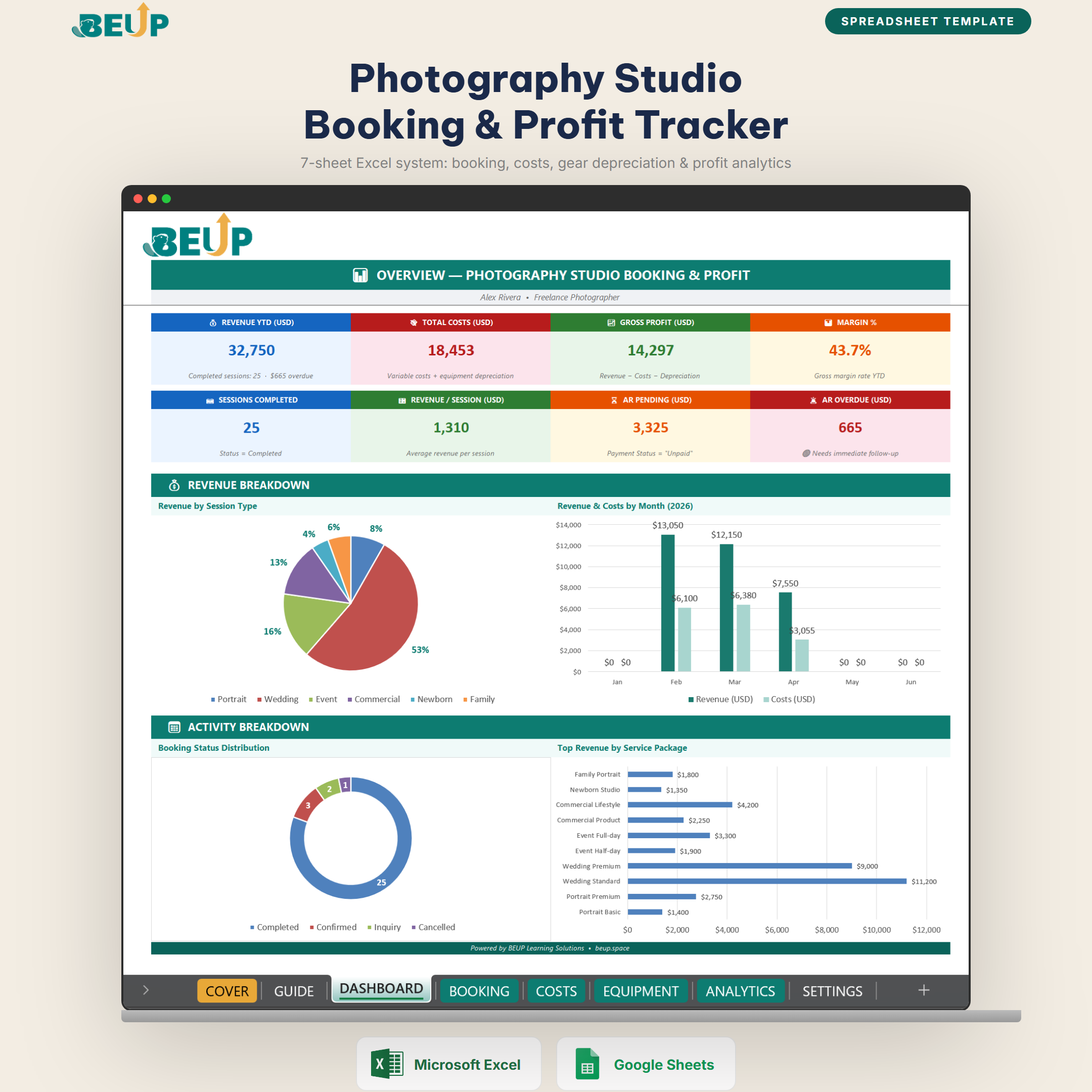 Photography Studio Booking listing slide 1 EN