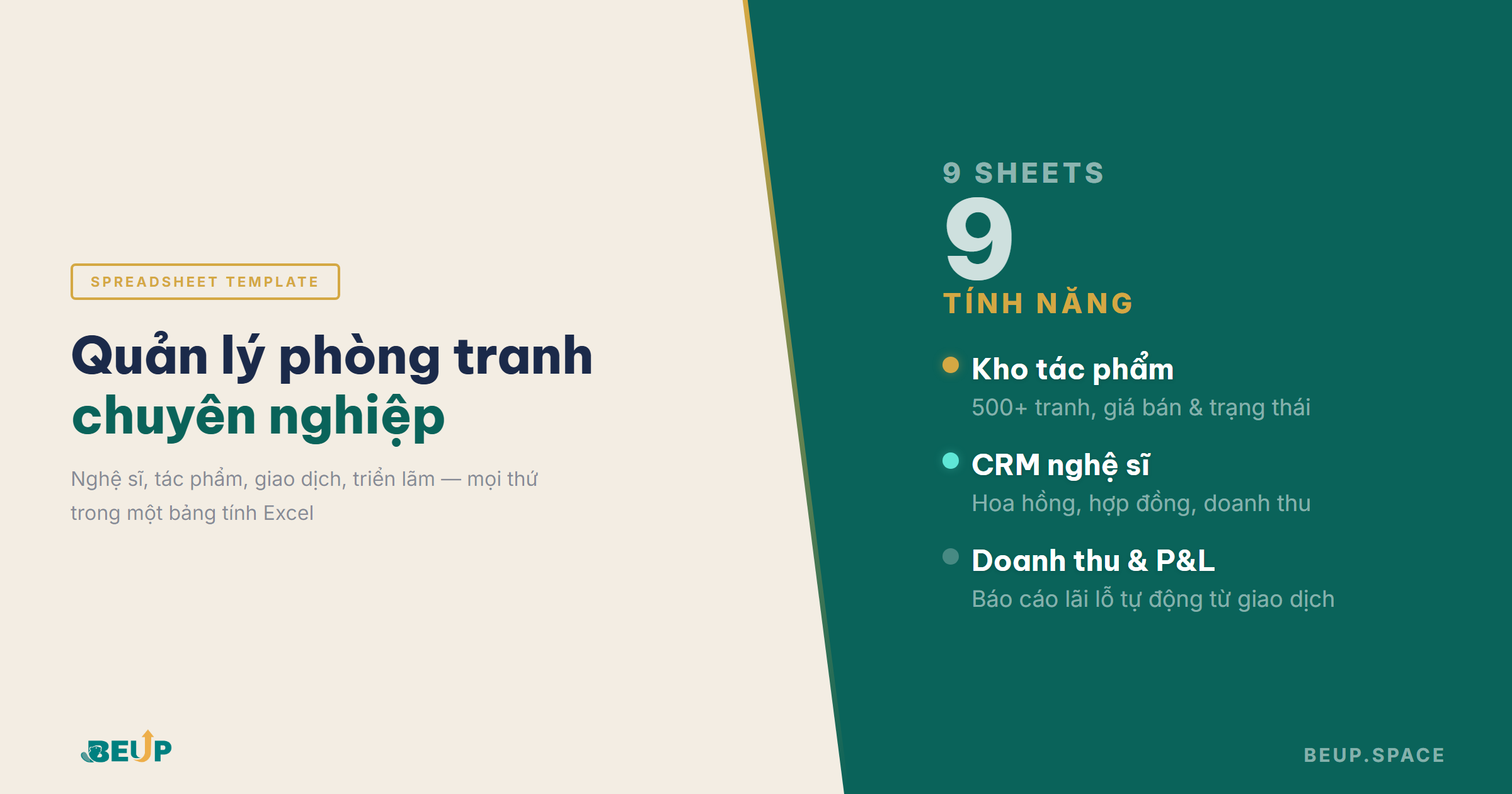 Quản lý phòng tranh - hero OG