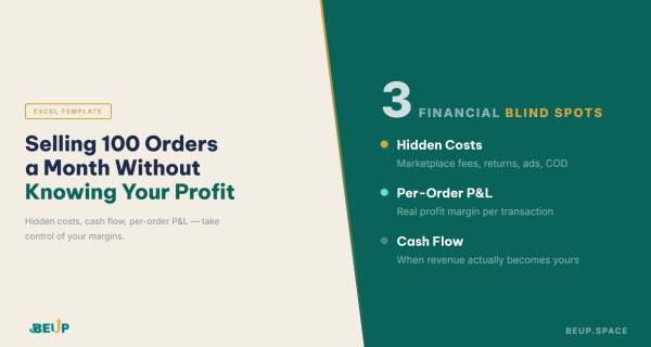 E-commerce profit and cashflow management with Excel