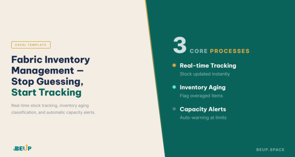 Fabric warehouse inventory management with Excel