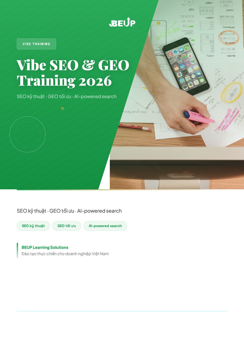 Vibe SEO & GEO Tối Ưu AI tài liệu