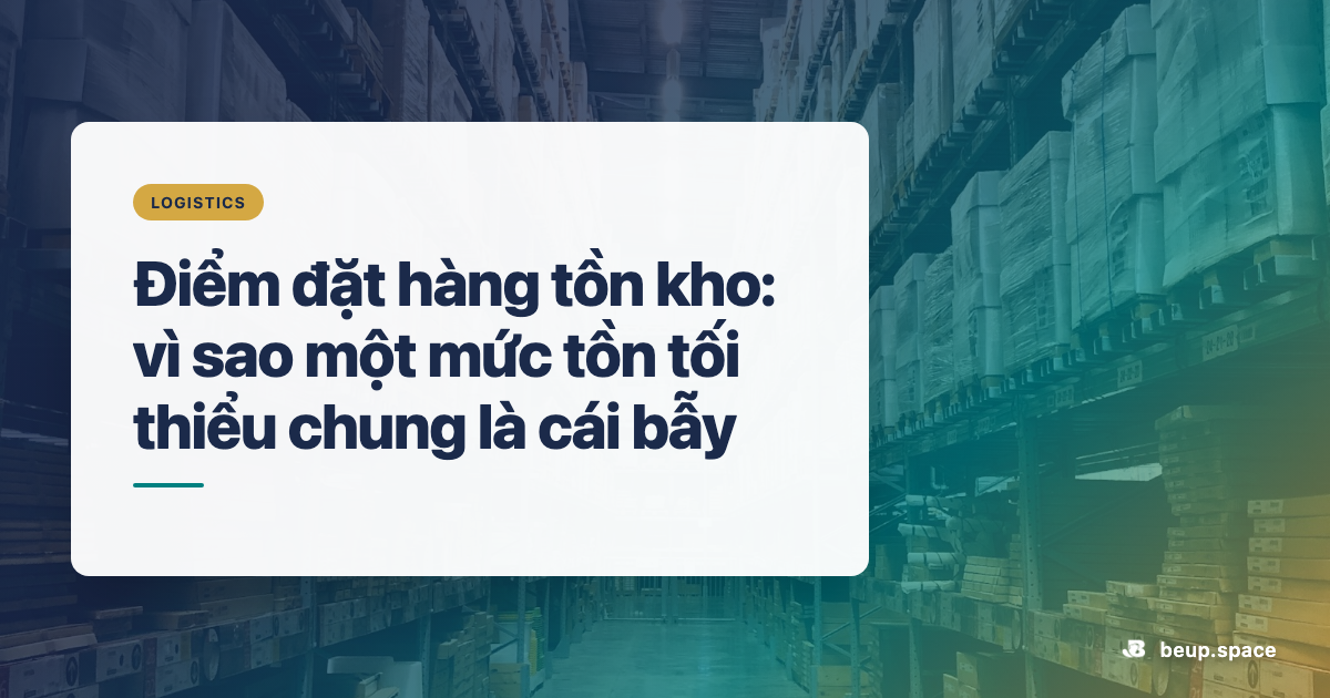 Điểm đặt hàng tồn kho — công thức ROP cho từng mã hàng (BEUP)