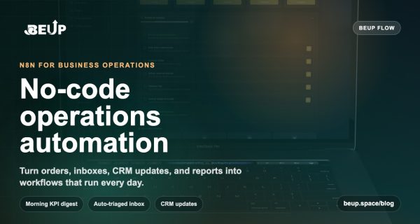 n8n for business operations - no-code operations automation