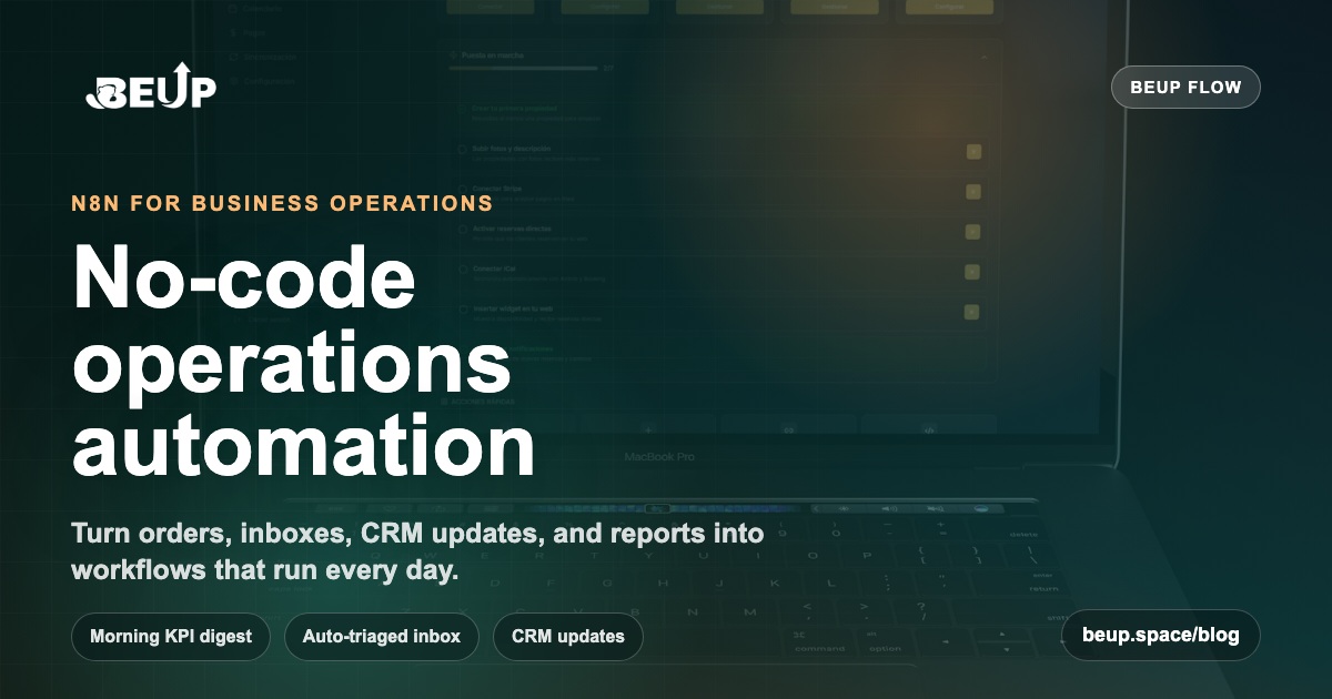 n8n for business operations - no-code operations automation