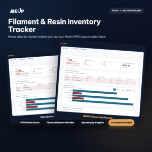 Filament & Resin Inventory Tracker — Theo Dõi Tồn Kho Vật Liệu In 3D