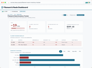 Filament & Resin Inventory Tracker — Theo Dõi Tồn Kho Vật Liệu In 3D